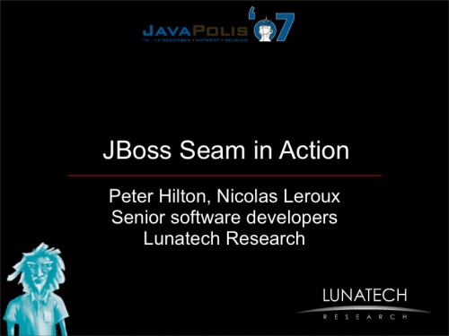 Seam In Action presentation slides (PDF)