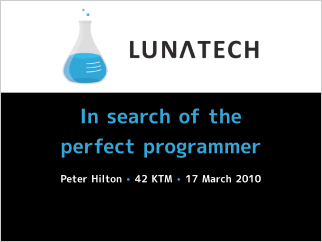 In search of the perfect programmer