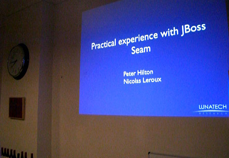 Peter and Nicolas' Seam presentation