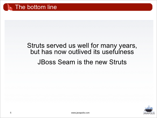 Seam is the new Struts