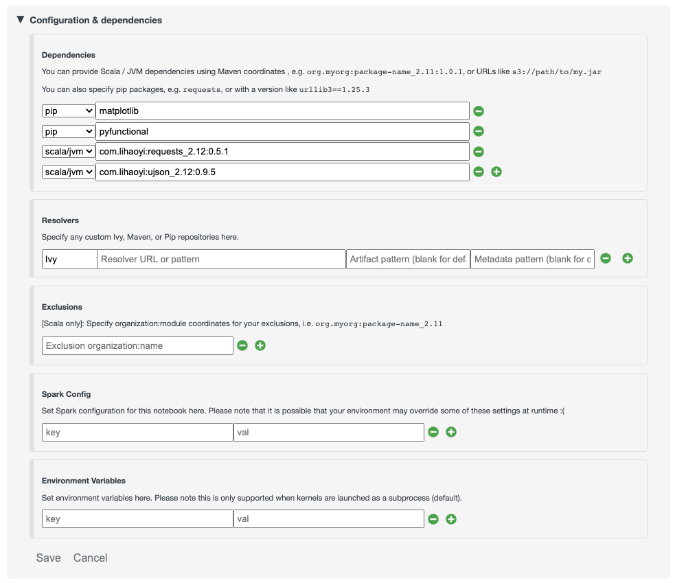 Dependencies management