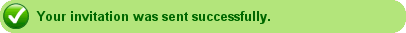 Success message in LinkedIn