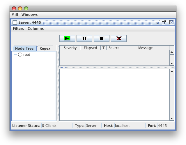 New server window