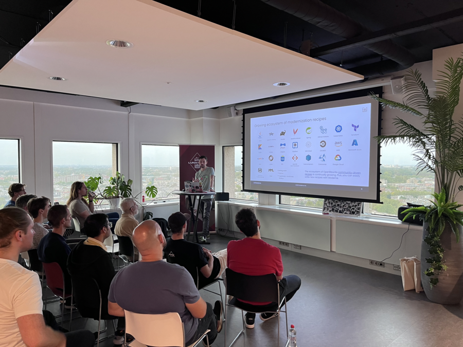 A picture taken during Tim's talk.