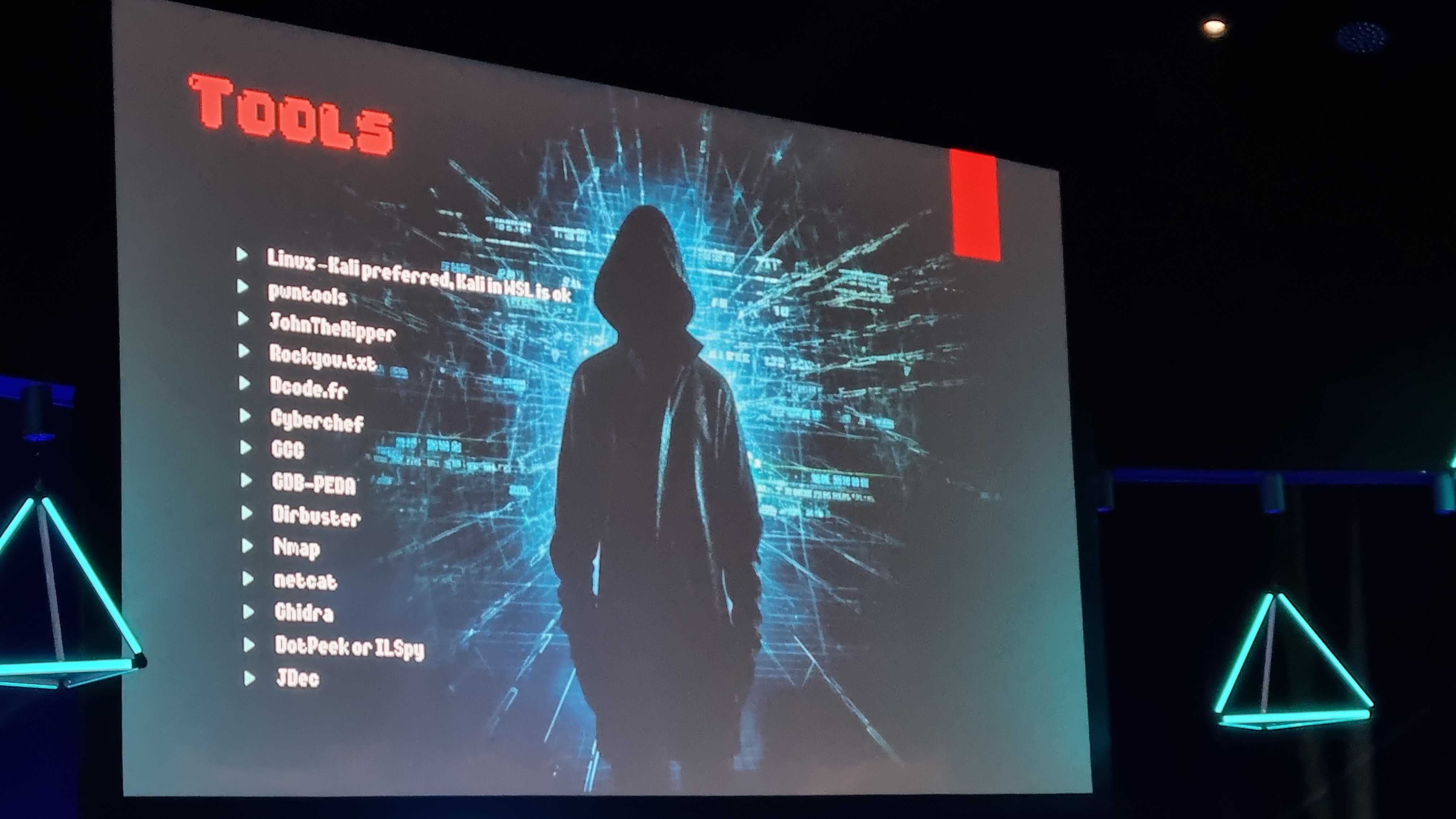 Hacking tools slide